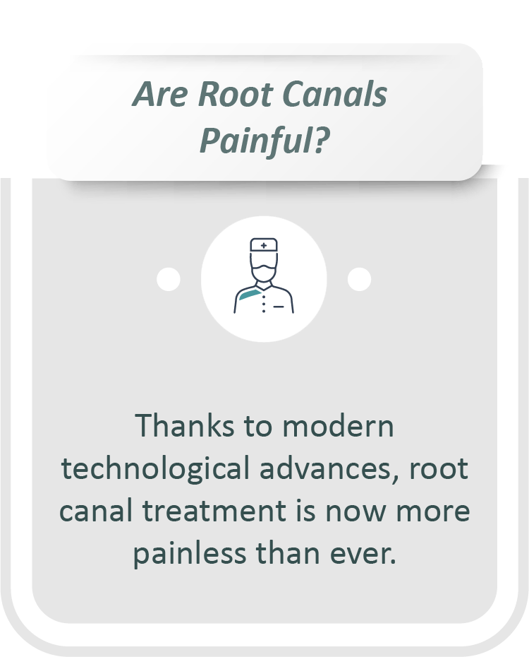 Root canal treatment infographic: Thanks to modern technological advances, root canal treatment is now more painless than ever.