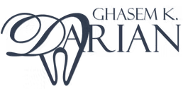 Black background logo with elegant script text